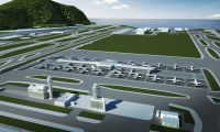 The phase 1 of the new midfield concourse will be built with 20 aircraft parking stands, 11 of them are bridge-served.